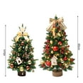 thumbnail image 6 of Mini Christmas Tree with LED Lights Hanging Ornaments DIY Desktop Xmas Tree Decorations Battery Operated Artificial Christmas Tree, 6 of 8