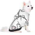 thumbnail image 2 of Fotbe Alpacas and Hearts Sudadera con Estampado para Perros Pequeños – Suéter con Capucha para Mascotas, Tela Suave de Forro Polar con Bolsillo-Medium, 2 of 7