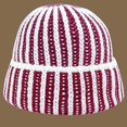 thumbnail image 4 of CoCopeaunts Two-Colors Striped Bucket Hat Color Knitted Fisherman Cap Warm Thickening Fashion Casual Women's Autumn Winter Hats, 4 of 8