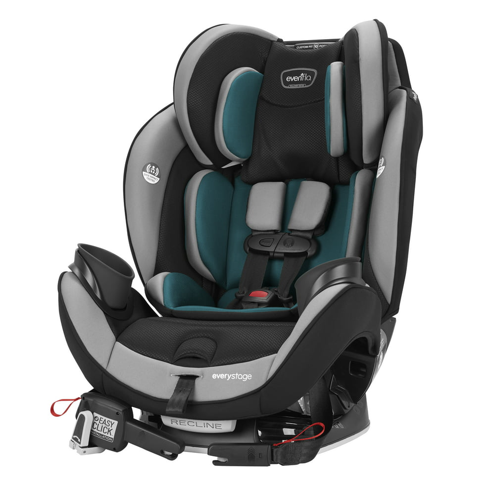 Evenflo EveryStage DLX All-in-One Convertible Car Seat, Solid Print