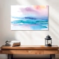 thumbnail image 2 of Elephant Stock Washed Sunset Wall Art - Horizontal Canvas Wall Art - Living Room Wall Decor - Abstract Canvas - Turquoise And White Decor By Aimee Del Valle - 24" x 16", 2 of 8