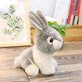 thumbnail image 4 of Grey 20Cm Gray Plush Bunny Doll For Kids Cute Stuffed Rabbit Toy Birthday Gift Home Decoration, 4 of 5