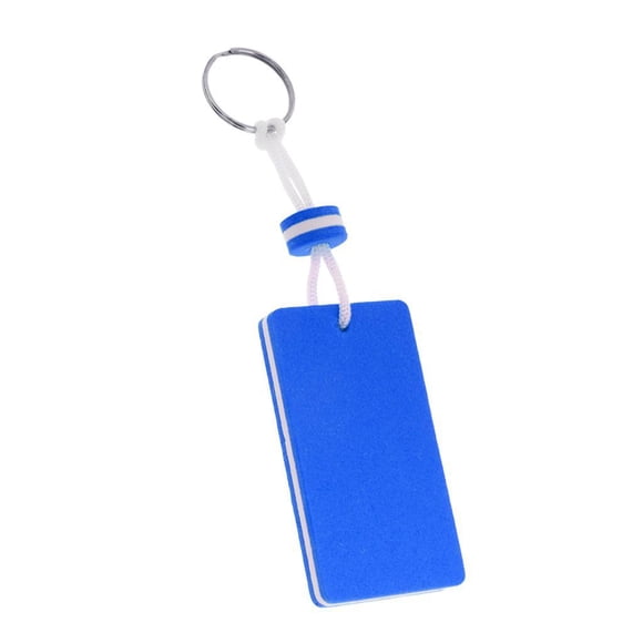 Boating Fisherman Floating key Chain Marine Canoe Keychain Shoreline Sailing - Rectangle Blue