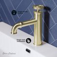 thumbnail image 3 of Avallon Single Hole, Single-Handle Wheel, Bathroom Faucet in Brushed Gold, 3 of 11