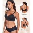 thumbnail image 3 of Exerin Women's Wireless Bras Full Coverage Support Seamless Plus Size Bra(Black,XL), 3 of 6