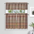 thumbnail image 3 of Floral Aesthetic Kitchen Curtains Set - Earthy Bohemian Tier & Valance with Rod Pocket Design, 3 of 5