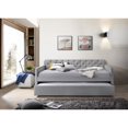 thumbnail image 3 of Home Design Uma Twin-size Upholstered Tufted Daybed with Twin Trundle Beige, 3 of 5