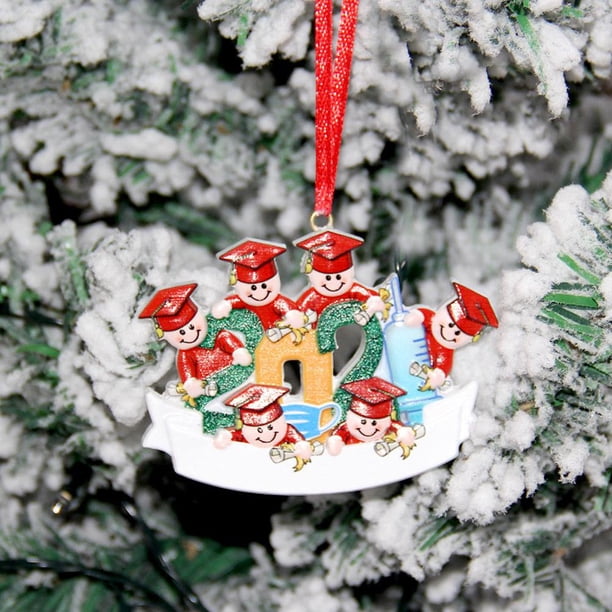 Resina De Navidad Navidad Familia Diy Bendiciones Escritas A Mano Colgantes De Muñeco De Nieve Regalo Para Amigo O Familia Advancent HA040823-02