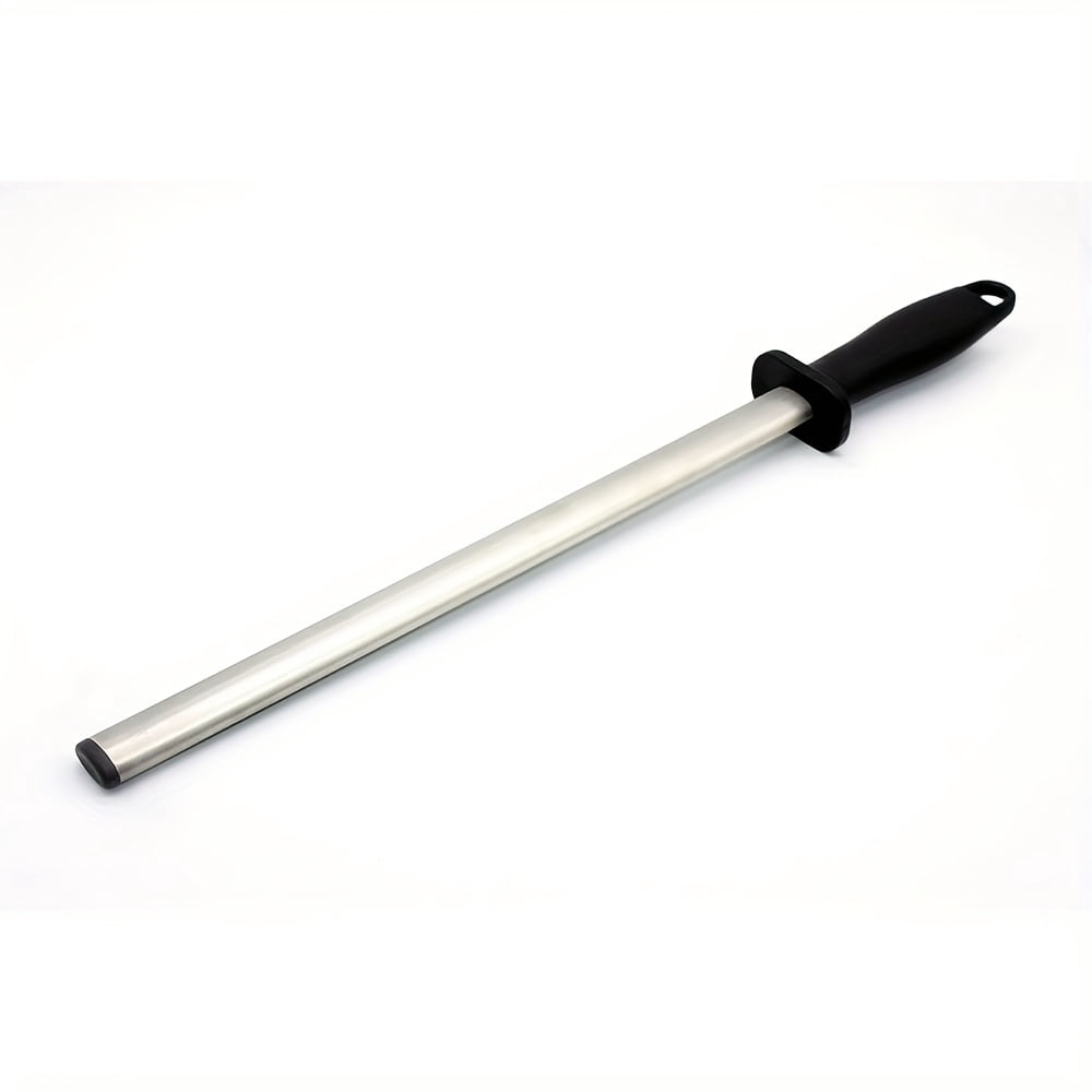 1pc 12 Inch Diamond Knife Sharpener Stick with ABS Handle - Perfect for Sharpening Chef Steel Knives - Easy to Use and Durable Kitchen Accessories