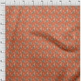 thumbnail image 4 of oneOone Rayon Orange Fabric Asian Japanese Fabric For Sewing Printed Craft Fabric By The Yard 56 Inch Wide, 4 of 4