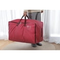 thumbnail image 5 of Bolsa grande de 100 l para guardar ropa debajo de la cama, con cremallera y resistente a la humedad (estrella gris), 5 of 5