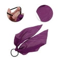 thumbnail image 6 of Unique Bargains Flocked Ribbon Hair Ties 5Pcs Red Pink Green Purple Solid Triangle, 6 of 6