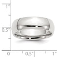 thumbnail image 3 of Bridal QCF070-6 7 mm Sterling Silver Comfort Fit Band, Polished - Size 6, 3 of 5