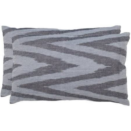 Safavieh Chevron Silver Pillow, Set of 2