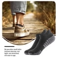 thumbnail image 4 of Calcetines tobilleros de algodón Sonducket transpirables deportivos para adultos niños regalos de cumpleaños Gris oscuro, 4 of 6