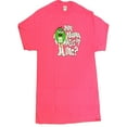 thumbnail image 2 of M&M M&M's M&Ms Candy Green Silly Character Face Adult Women T-Shirt (Size XL X-Large, Hot Pink - You Wanna Piece of Me), 2 of 4