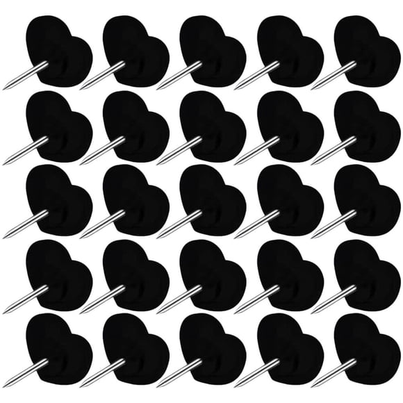 OULII 100 Broches pour Planche de Liège en Forme de Cœur pour Utilisateurs Généraux et Planification de Voyage