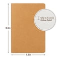 thumbnail image 2 of Cuadernos EUSOAR Kraft 24 Paquetes A5 5.5' x 8.3' Tapa Blanda Marrón, 2 of 3