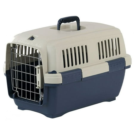 Marchioro Cayman Clipper Marchioro Clipper Cayman Dog Kennel - Blue Cayman 1 - Pets 7-22 lbs - (19.5L x 13W x 12.5H) - Pack of 2 ()