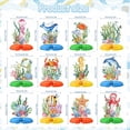 thumbnail image 2 of 12 centros de mesa en forma de panal de abeja con animales marinos y oceánicos para decoración de fiesta, 2 of 7
