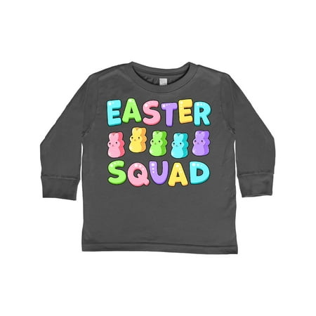 

Inktastic Easter Squad Cute Pastel Marshmallow Bunnies Gift Toddler Boy or Toddler Girl Long Sleeve T-Shirt