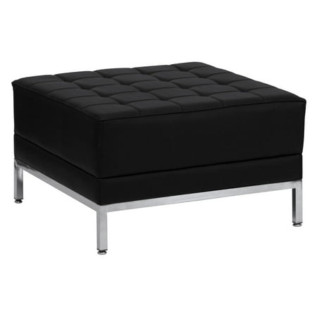 Flash Furniture Hercules Imagination Series Leather Ottoman Black Flash Furniture Hercules Imagination Series Leather Ottoman Black