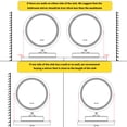thumbnail image 3 of LUVODI Round LED Illuminated Bathroom Vanity Mirror with Front and Backlit Dimming Demister 24in, 3 of 11