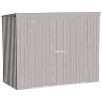 Arrow Elite 8 x 4 x 6 ft Cool Grey Steel Storage Shed