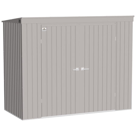 Arrow Elite 8 x 4 x 6 ft Cool Grey Steel Storage Shed