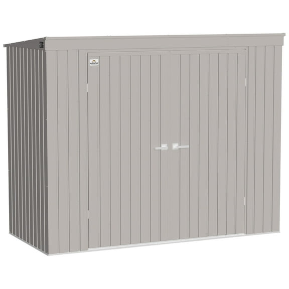 Arrow Elite 8 x 4 x 6 ft Cool Grey Steel Storage Shed