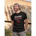 thumbnail image 2 of Zombie Apocalypse Response Team Biohazard Design Men Black T-Shirt, Male x-Large, 2 of 4