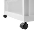 thumbnail image 5 of Mainstays 3-Drawer Plastic Storage Cart with Wheels, Arctic White, 5 of 6