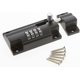 thumbnail image 4 of Mechanical lock, Round bolt, Target for flush door, Galvanized security device for padlock, Weatherproof, 112 x 50 mm, 4 of 4