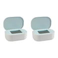 thumbnail image 4 of relayinert Stylish Desktop Countertop Mask Dispenser Storage Box with Lid Spacious Holder Plastic Baby Blue 21x14x7.8cm 2Set, 4 of 6