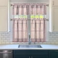 thumbnail image 3 of Kitchen Curtains and Valance Set 36 Inch Tier Pioneer Colorful Floral 3 Pieces Set Dining Room Small Curtain Drapes Cafe Curtains Valance for Home Decor Rod Pocket, 3 of 6