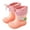 Light Pink, variant on Toddler Bunny Rain Boots Kids Boys Girls Waterproof Lightweight Boots
