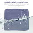 thumbnail image 5 of LEORX 1Pack Vanity Stool Seat Covers Pet Hair Protection Polyester Stool Slipcover for Homes, 5 of 5