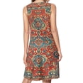 thumbnail image 2 of Bohemian style Spring Summer Dresses for Women Fashion T-shirt Dress Casual Sleeveless Loose Sundress with Pockets, 2 of 5