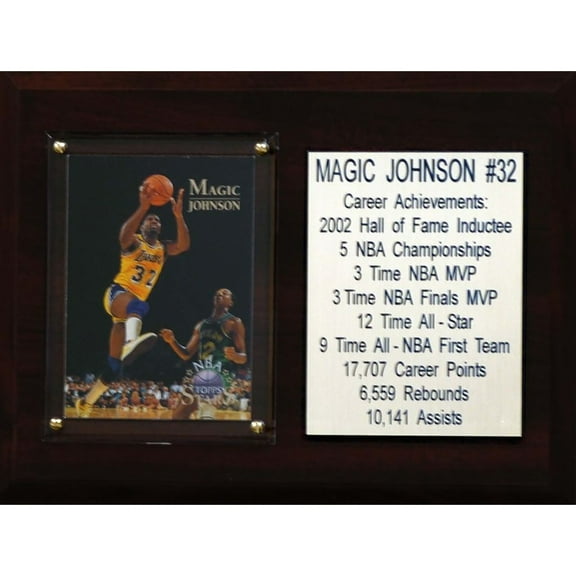 Magic Johnson Los Angeles Lakers 6'' x 8'' Plaque
