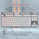 thumbnail image 5 of Teclado Gamer Redragon Horus Blanco TKL Wireless Red Switch, 5 of 6