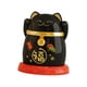 thumbnail image 4 of Caja para palillos de dientes, dispensador de palillos, soporte para palillos de dientes portátil con diseño de gato de la suerte de China Negro, 4 of 9