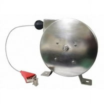 Speedaire Cable Reel,50 ft.,Stainless Steel,Silver 440G05