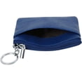 thumbnail image 3 of LAICAIW Women's Genuine Leather Coin Purse Mini Pouch Change Wallet with Keychain,Blue, 3 of 6