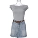 thumbnail image 5 of Cinturones Texturizados para Mujeres INSPIRE CHIC de 0.8" de Ancho, Cinturón de Cuero Sintético de Moda Casual para Jeans, Pantalones, Vestidos 44.1x0.8" (LxA) Café, 5 of 6