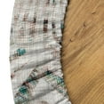 thumbnail image 5 of Ambesonne Geometric Fitted Round Tablecloth, Weathered Look Grunge Art, 56"- 60" Diameter, Teal Pale Grey Warm Taupe, 5 of 5