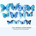 thumbnail image 5 of Butterfly Wall Decor 24/48 PCS, 3D Butterflies Stickers for Party Decorations with Magnets, 5 of 7