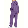 thumbnail image 5 of successthop Sweatsuits Women 2 Piece Outfit Matching Workout Lounge Sets Long Sleeve Hoodie Pocketed Sweatpant, 5 of 6