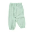 thumbnail image 3 of HXWCHs Boys' Khaki Pants for School - formal & Casual Summer Boys Girls Baby Loose Waist Stretch Elastic Ankle Casual Long Pants for Comfortable Playwear Green 2-3 Years, 3 of 4