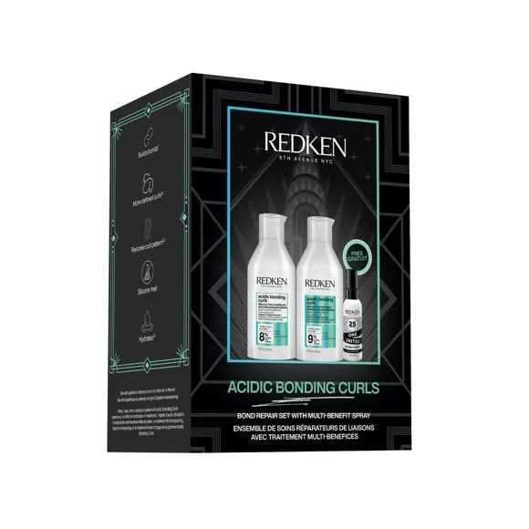 Redken - Coffret Cadeau des Fêtes - Boucles Liantes Acides (300+300+30 ml)