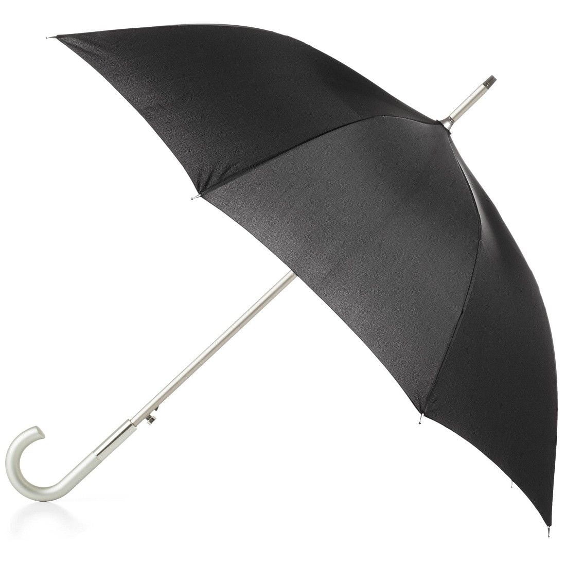 Totes Auto Open WaterResistant Stick Umbrella Black
